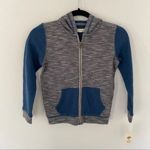 Tucker and Tate Grey and Blue Sweatshirt Zip Up